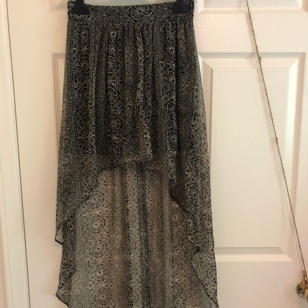 High-low skirt
